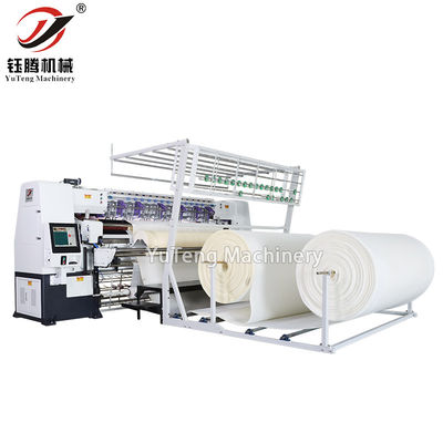 উচ্চ গতির 100-1000RPM মাল্টি ইগল কুইলটিং মেশিন 2450MM ওয়ার্কিং প্রস্থ এবং 80MM সেলাই বেধ সঙ্গে গদি তৈরির জন্য
