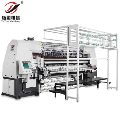 ২৪৫০মিমি কুইল্টিং প্রস্থ, ১০০-১০০০ RPM গতি এবং ৮ সেমি সর্বোচ্চ পুরুত্ব সহ স্বয়ংক্রিয় কম্পিউটারাইজড কুইল্টিং মেশিন