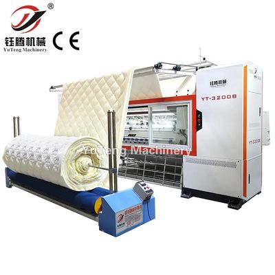 উচ্চ গতির 1200rpm কম্পিউটারাইজড কুইলটিং মেশিন 2450mm ওয়ার্কিং প্রস্থ এবং স্বয়ংক্রিয় থ্রেড ট্রিমিং সঙ্গে